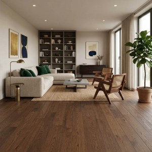 PARQUET PREFINITI - Rovere 1 Strip - Anticato Cognac - Verniciato Opaco - Spazzolato-4